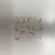 3D Sticker farbig weiss XF 429